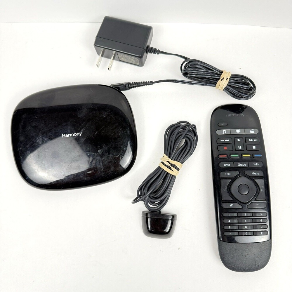 Logitech Harmony Smart Control Remote N-R0005 & Base O-R0004 IR Blaster